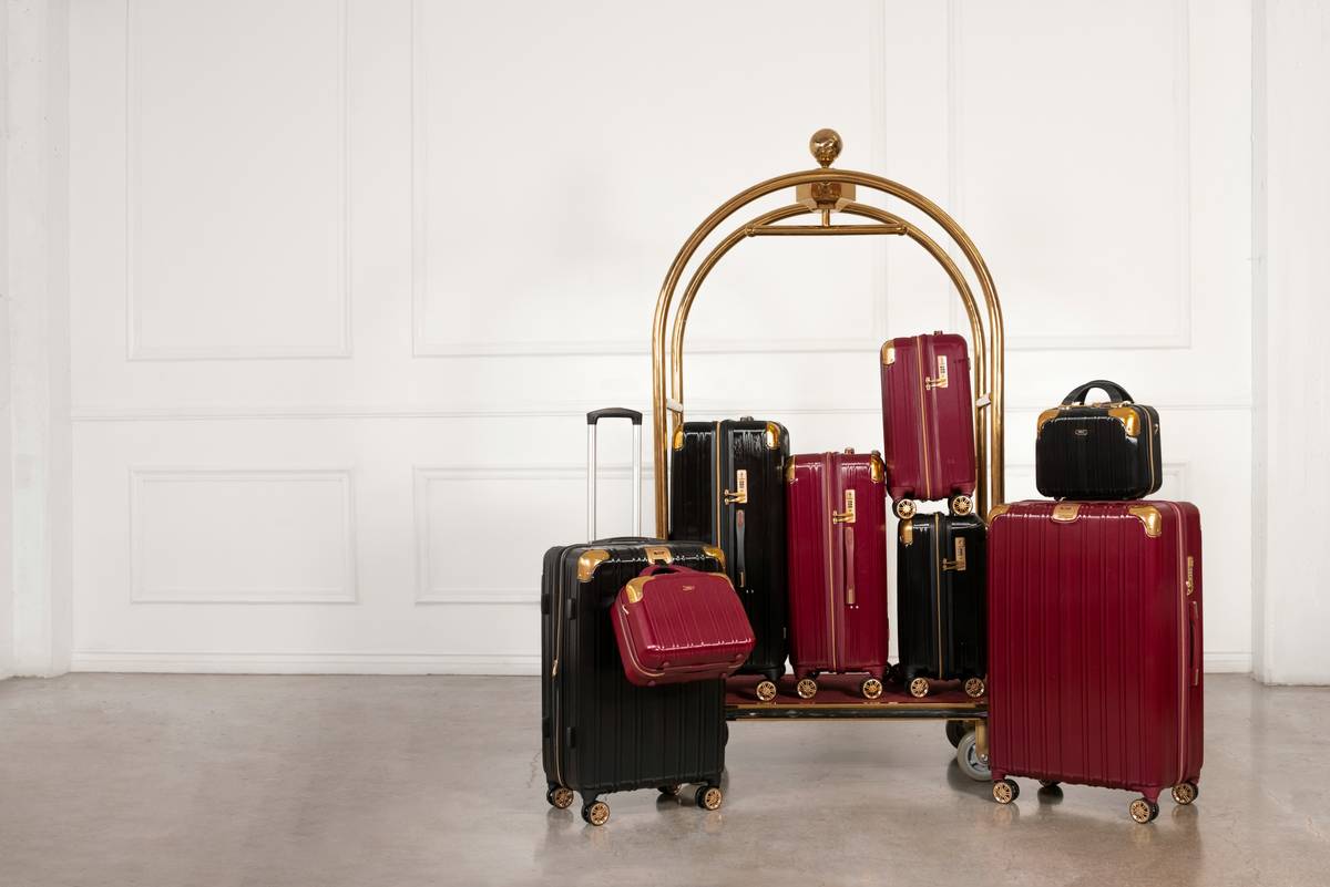 Side-by-side comparison showing instagram poll best luggage color results from real influencer polls